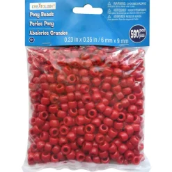 Opaque Pony Beads by Creatology™, 6mm x 9mm