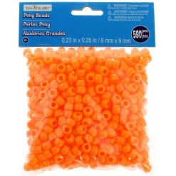 Opaque Pony Beads by Creatology™, 6mm x 9mm