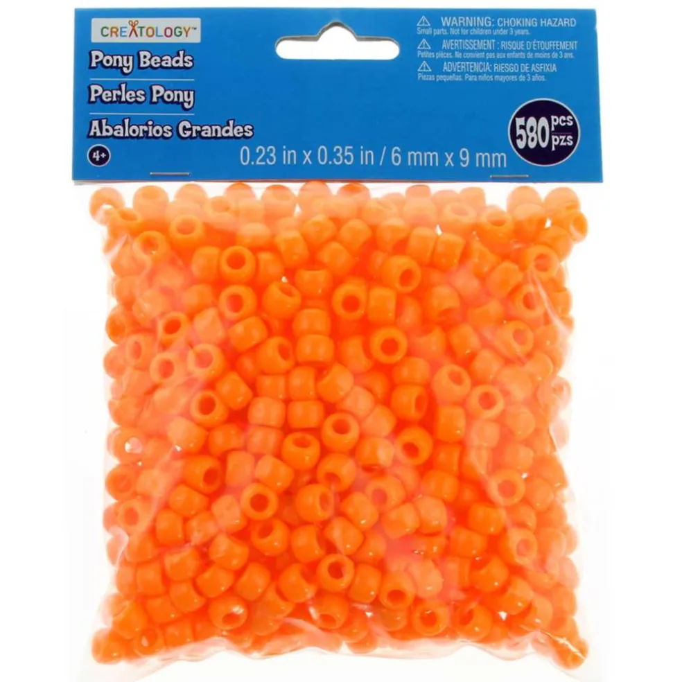 Opaque Pony Beads by Creatology™, 6mm x 9mm