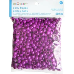 Opaque Pony Beads by Creatology™, 6mm x 9mm