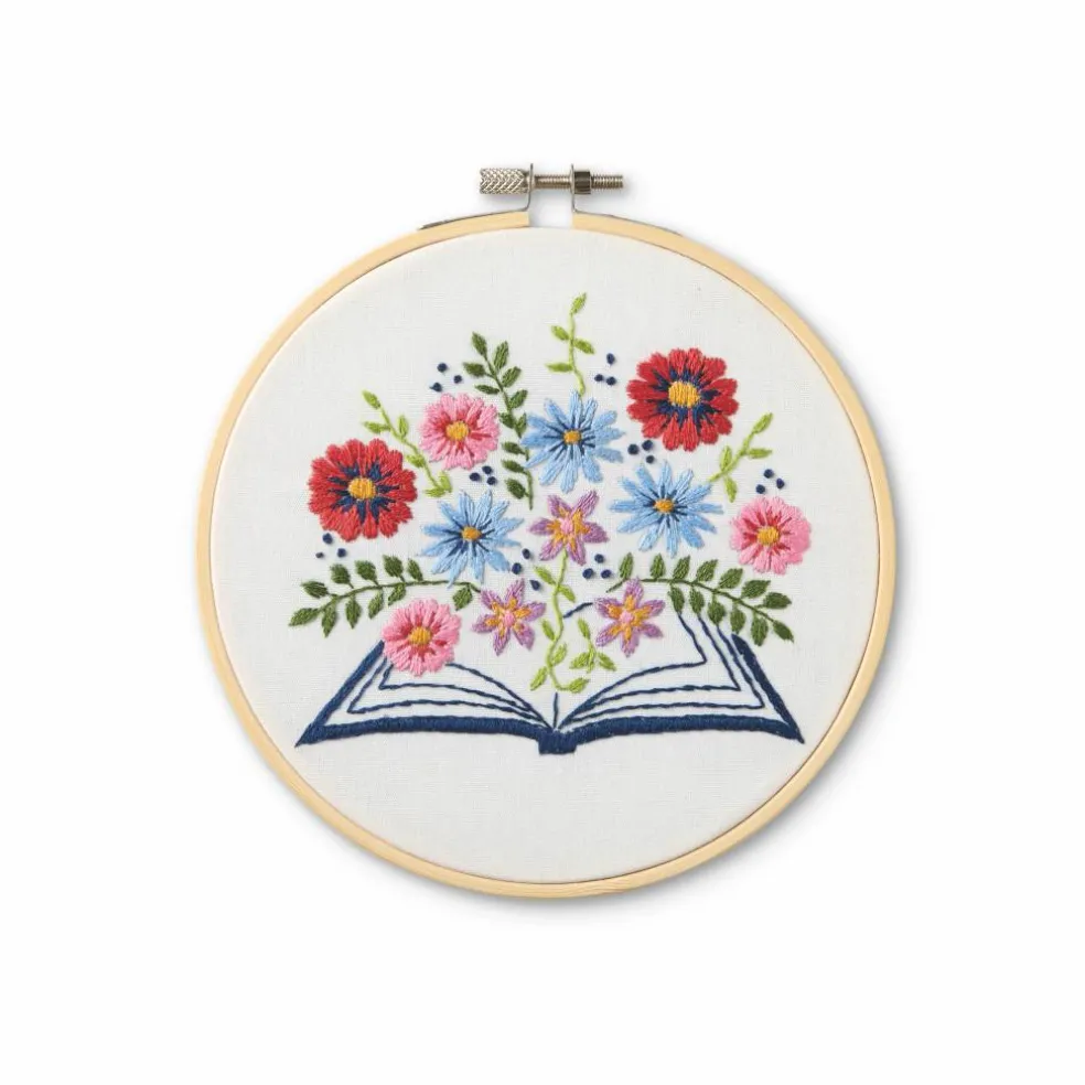 6" Open Book Embroidery Kit by Loops & Threads®