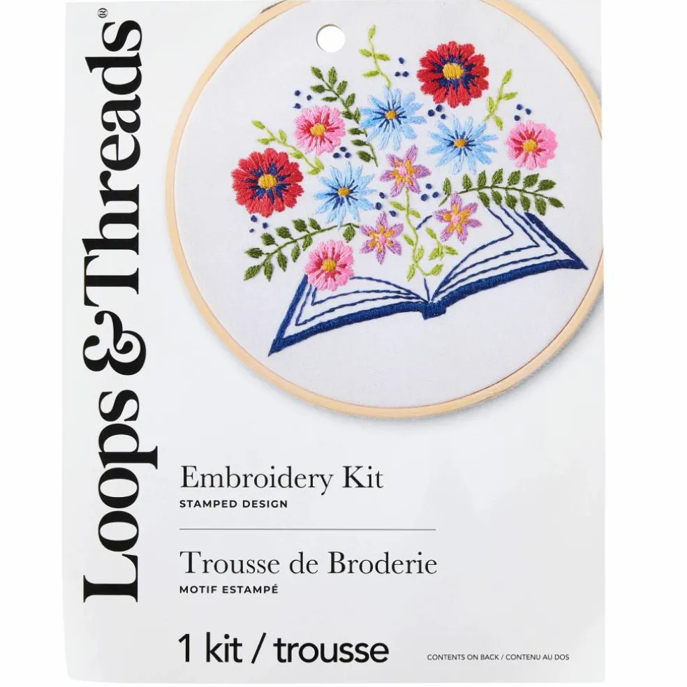 6" Open Book Embroidery Kit by Loops & Threads®