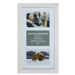 3 Opening 5" x 7" White Collage Frame with Mat by Studio Décor®