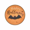 11.75" Orange & Black Happy Halloween Round Wall Décor by Ashland®