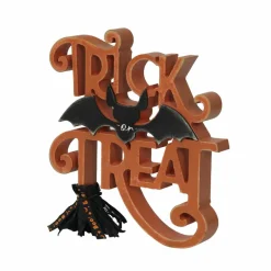 8.5" Orange & Black Trick or Treat Tabletop Décor by Ashland®