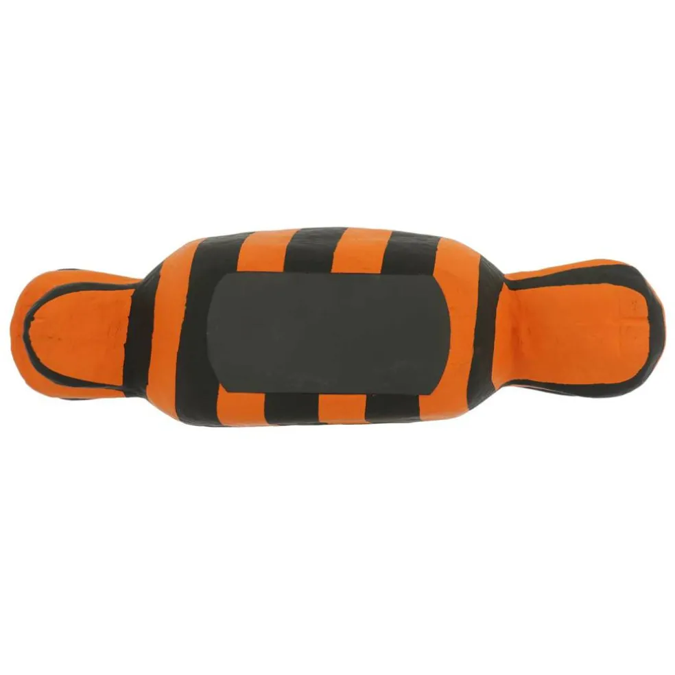 14" Orange & Black Wrapped Candy Paper Mache Tabletop Décor by Ashland®