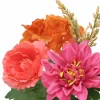 13" Orange & Fuchsia Dahlia, Ranunculus & Hydrangea Bush by Ashland®