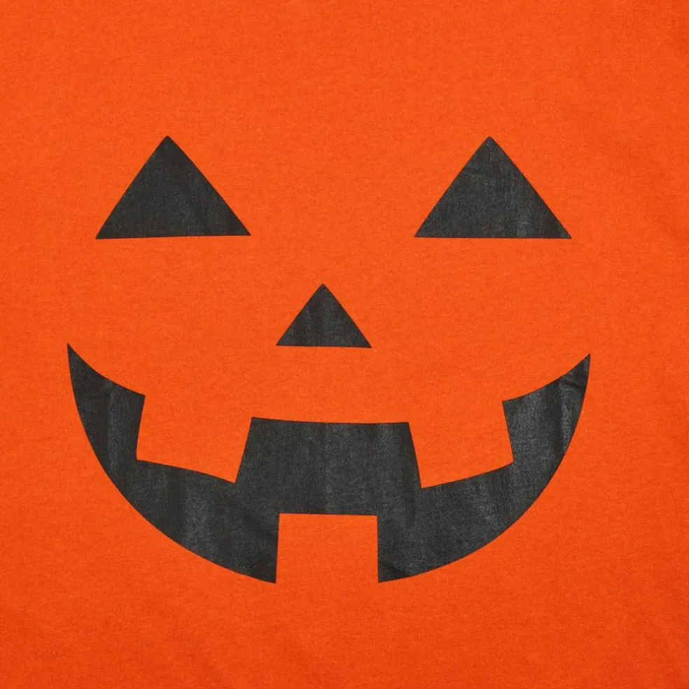 Orange Jack-o'-Lantern Face Adult T-Shirt