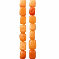 Orange Jade Nugget Beads, 14mm by Bead Landing™