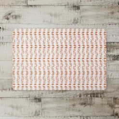 Orange Leaves Floor Mat