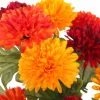 18.5" Orange & Red Ball Mum Bush by Ashland®