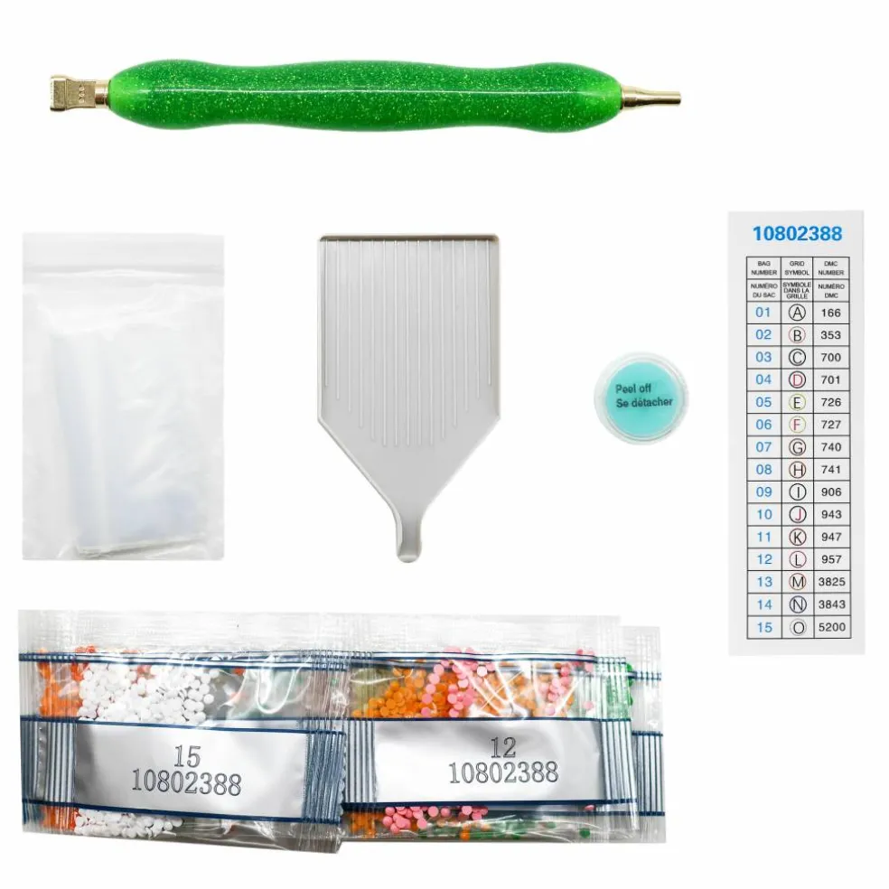 7" Orange Refresher Diamond Art Kit by Make Market®