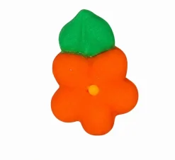Orange Royal Icing Drop Flowers 1/2in 12-Count