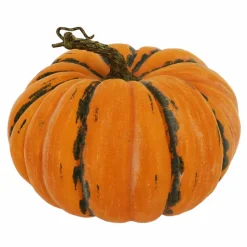 8.8" Orange & Speckled Green Decorative Pumpkin by Ashland®