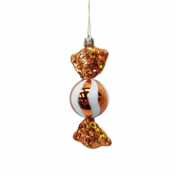 4.5" Orange & White Candy Ornament by Ashland®