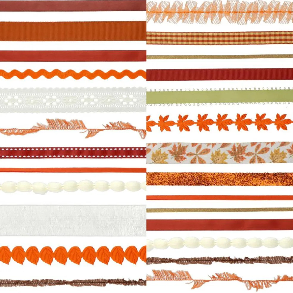 Orange & White Fall Trim Bundle, 25ct. by Celebrate It™