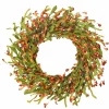 22" Orange Wildflower Wreath by Ashland®