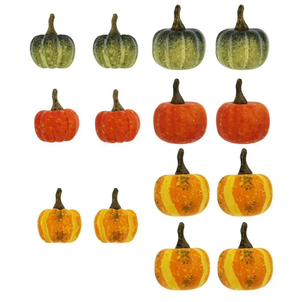 Orange, Yellow & Green Decorative Pumpkins, 14ct. by Ashland®