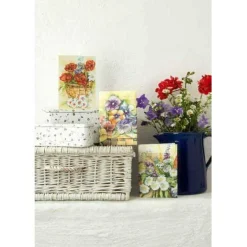Orchidea Complete Cross Stitch Kit - Greetings Card Wild Flowers