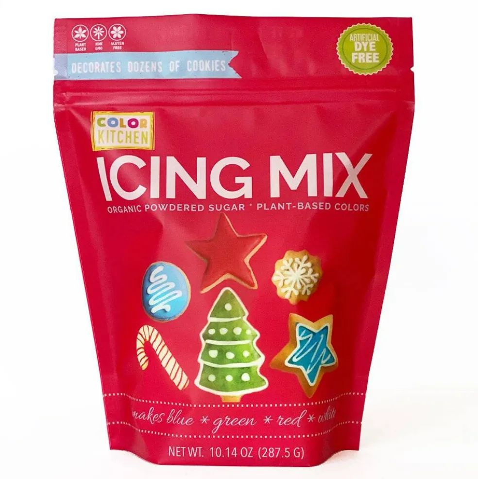 Organic Royal Icing Mix Christmas Color Kit