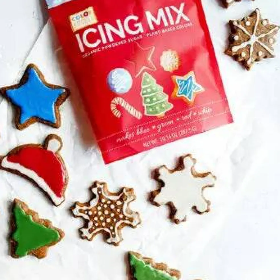 Organic Royal Icing Mix Christmas Color Kit