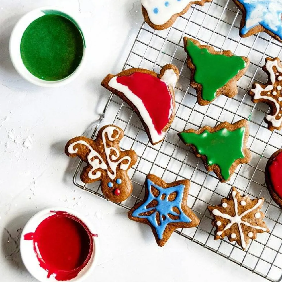 Organic Royal Icing Mix Christmas Color Kit