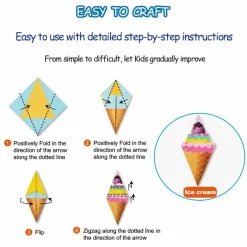 Origami Kit for Kids Ages 5-8 8-12, with Guiding Book, 152 Paper with 72 Patterns, DIY Art and Craft Projects, Beginners Children's Day Gift Boy Girl