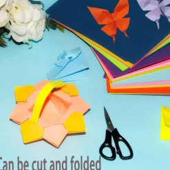 Origami Paper Double Sided Color 200 Sheets,6x6 inch 20 Colors,Origami Paper kit for kids,Colored Paper Kit Gifts for Beginners (Colorful)