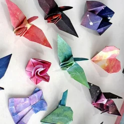 Origami Paper Kit for Kids Adults, 200 Sheets Starry Double-Sided Square Origami Paper for DIY Decoration, Scrapbook Decor, Folding Crafts (3.74*3.74in)