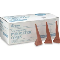 Orton Self-Supporting Cones, Cone 06 - Box of 25