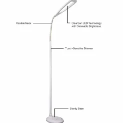 OttLite Natural Daylight LED Flex Floor Lamp