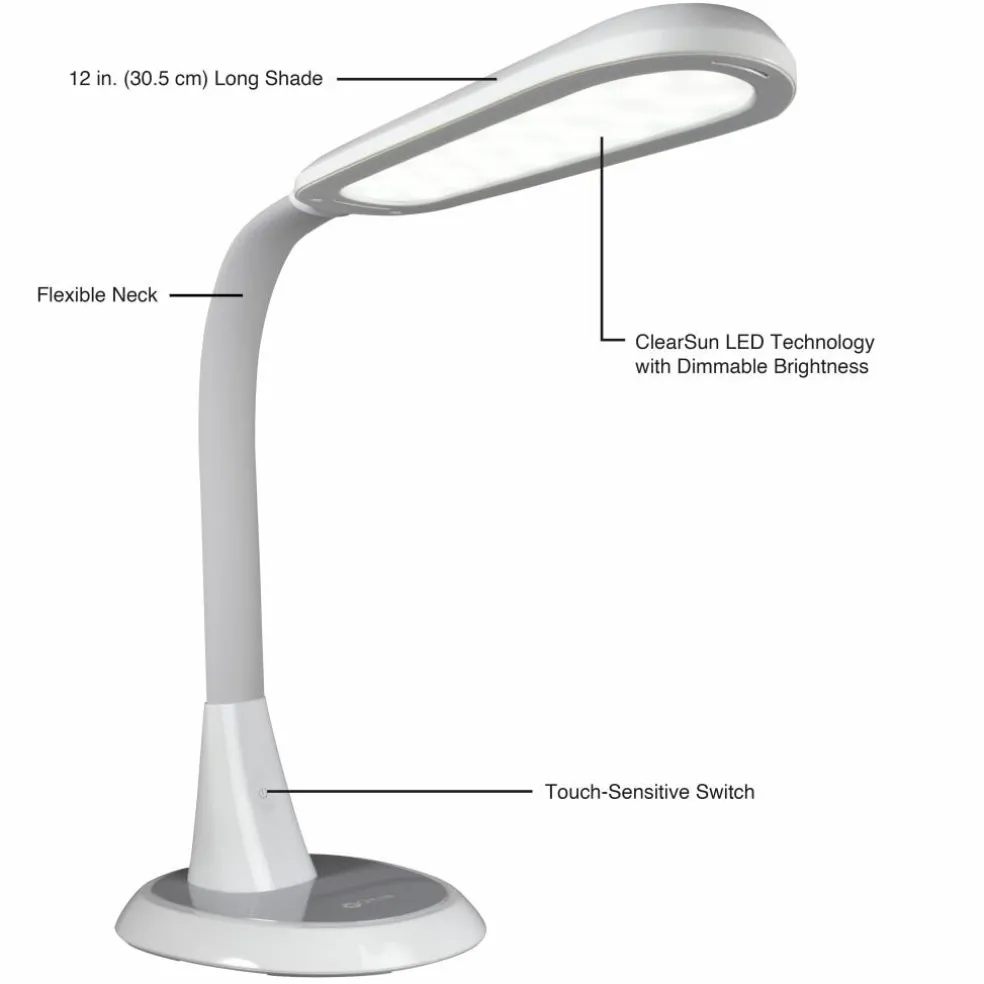 OttLite® Wide Area Dimmable LED Table Lamp