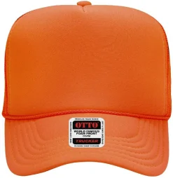 Otto Cap 39-165 5-Panel Foam High Crown Mesh Back Trucker Hat