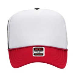 Otto Cap 39-165 5-Panel Foam High Crown Mesh Back Trucker Hat