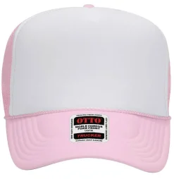 Otto Cap 39-165 5-Panel Foam High Crown Mesh Back Trucker Hat