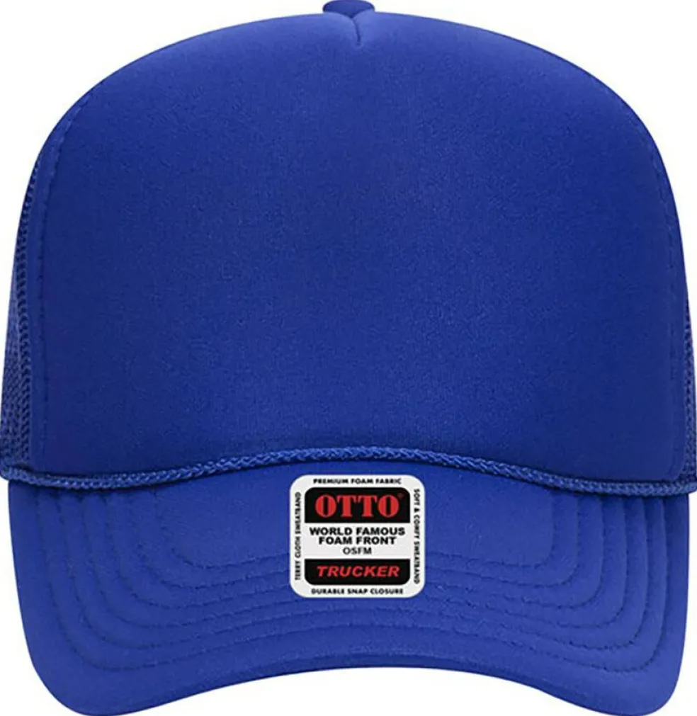 Otto Cap 32-467 5-Panel Foam Mid Profile Mesh Back Trucker Hat