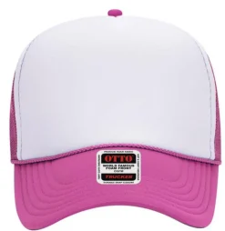 Otto Cap 32-467 5-Panel Foam Mid Profile Mesh Back Trucker Hat