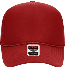 Otto Cap 32-467 5-Panel Foam Mid Profile Mesh Back Trucker Hat