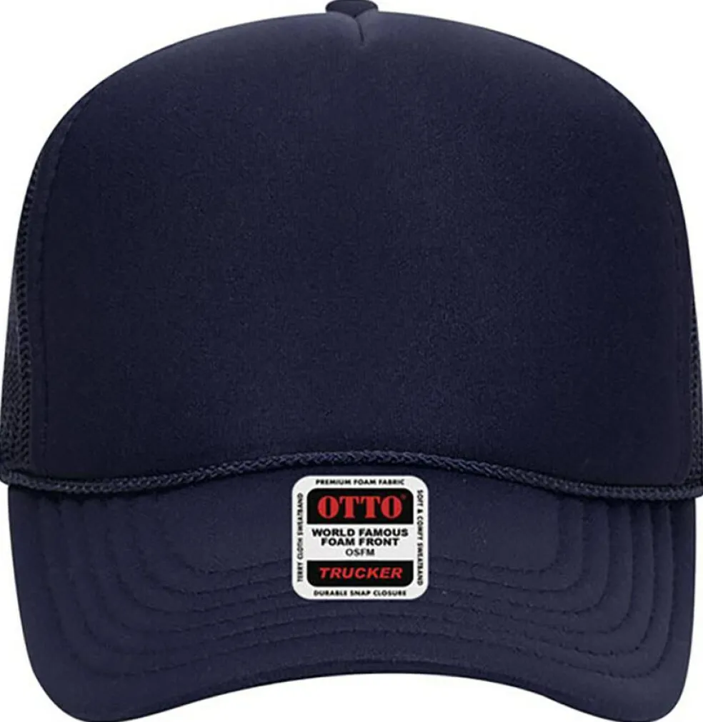 Otto Cap 32-467 5-Panel Foam Mid Profile Mesh Back Trucker Hat