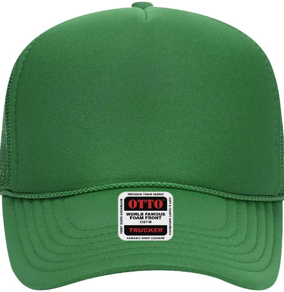 Otto Cap 32-467 5-Panel Foam Mid Profile Mesh Back Trucker Hat