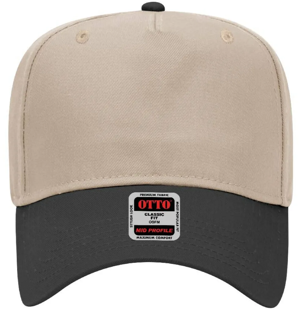 Otto Cap 31-069 5-Panel Mid Profile Baseball Cap