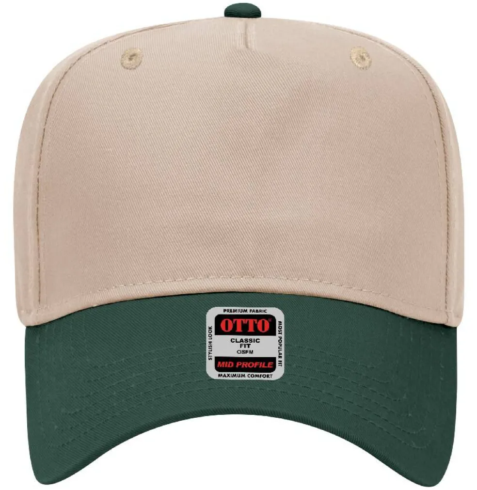 Otto Cap 31-069 5-Panel Mid Profile Baseball Cap