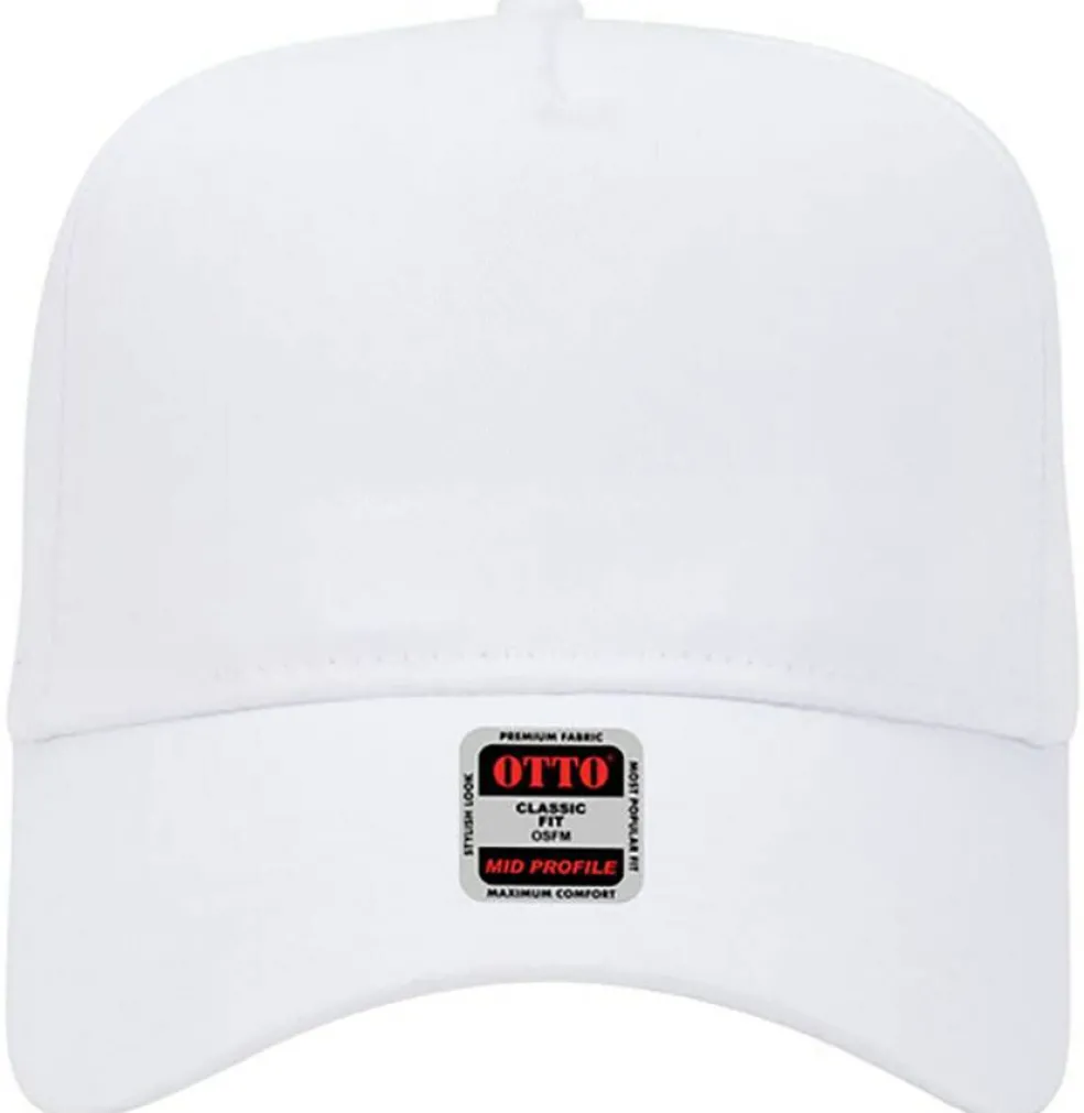 Otto Cap 31-069 5-Panel Mid Profile Baseball Cap