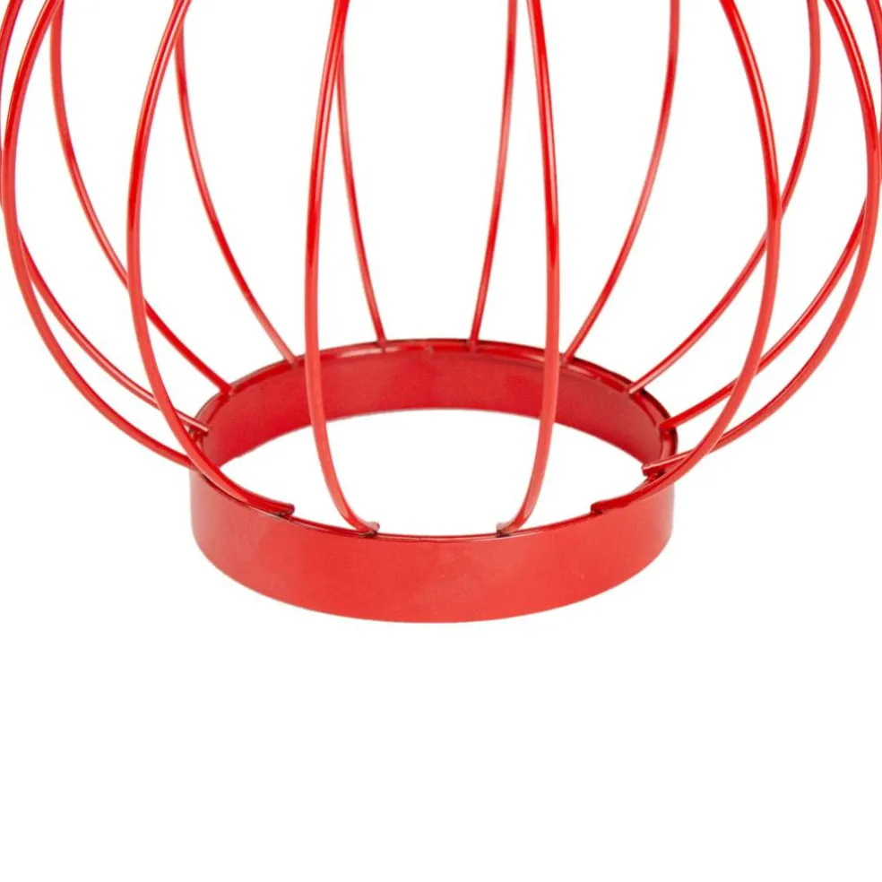 6.5" Outdoor Hanging LED Solar Lantern with Handle