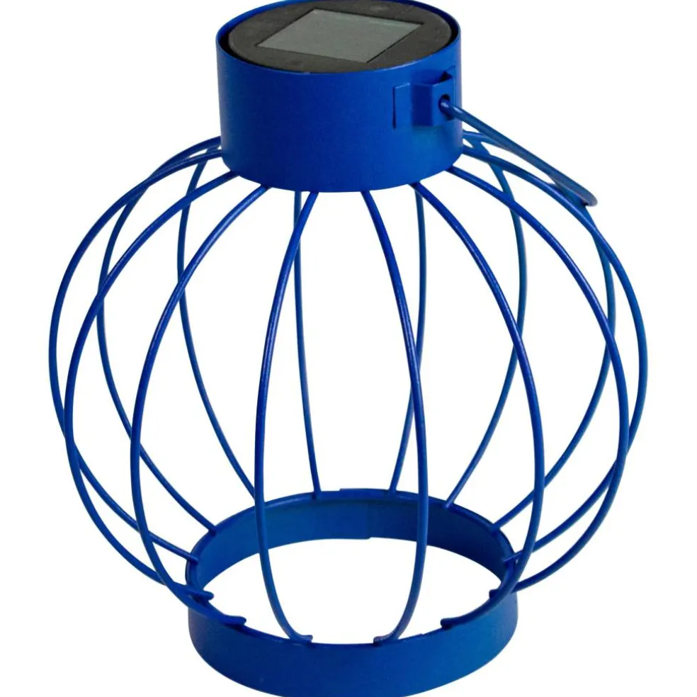 6.5" Outdoor Hanging LED Solar Lantern with Handle