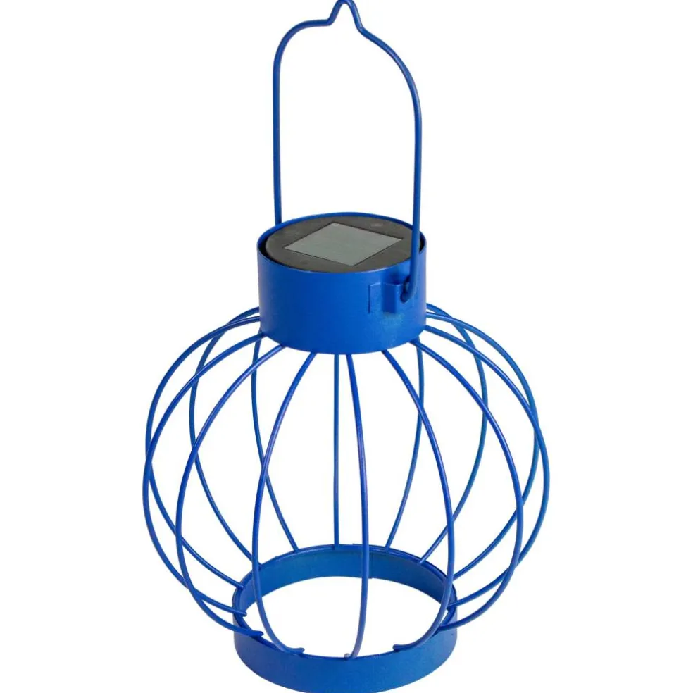 6.5" Outdoor Hanging LED Solar Lantern with Handle