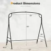 Outdoor Swing Stand A Frame Metal Swing Frame for Hammock Chair Patio Backyard Use