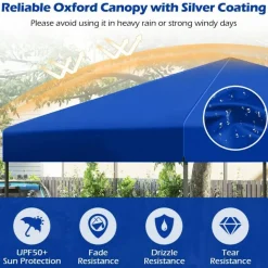 Outdoor 10x10 FT Pop Up Canopy with Portable Carrying Bag