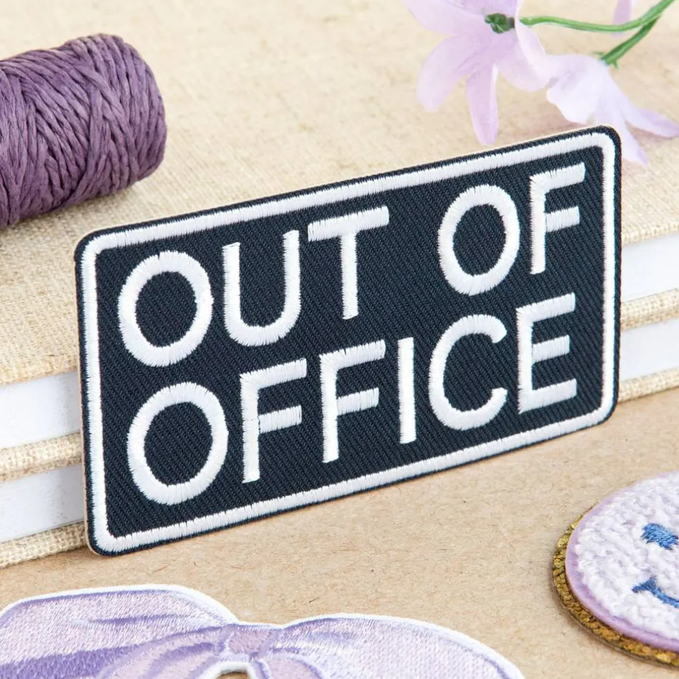 Out Of Office Embroidered Iron-On & Adhesive Patch by Make Market®