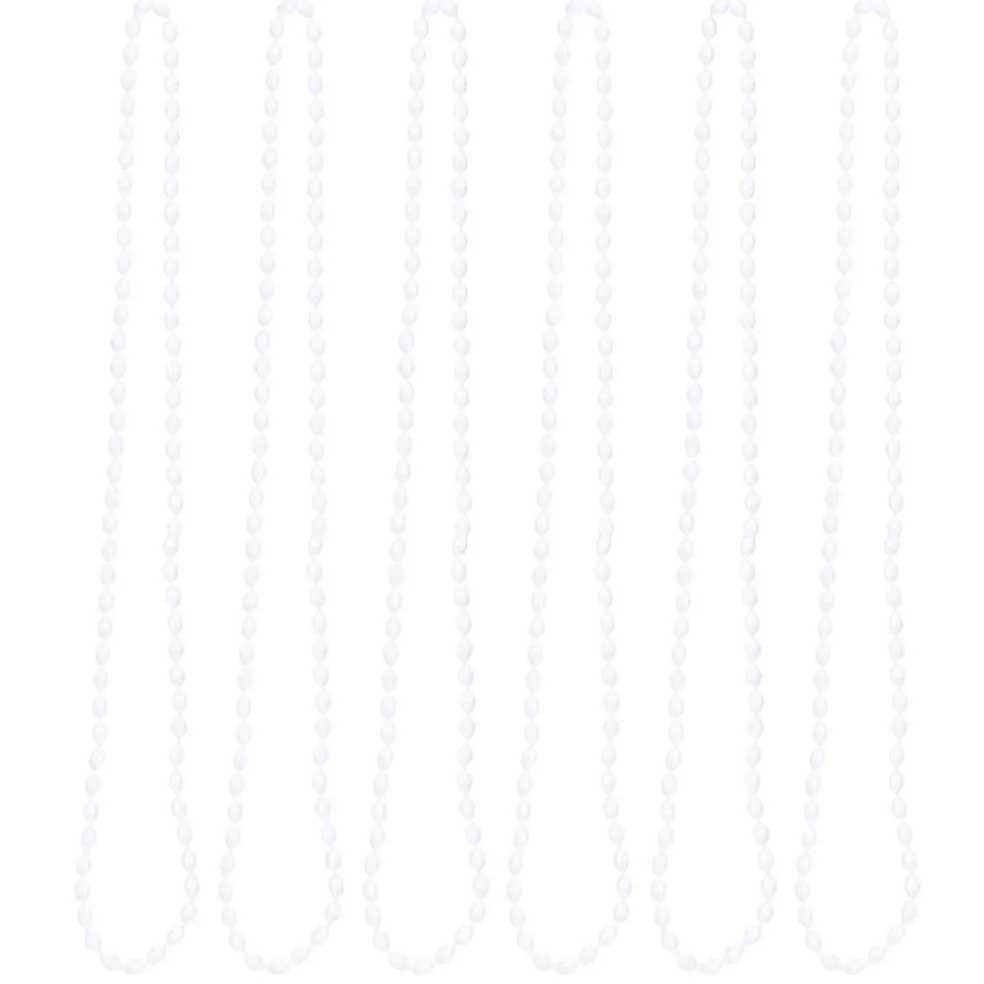 Oval Plastic Party Bead Necklaces, 6ct.